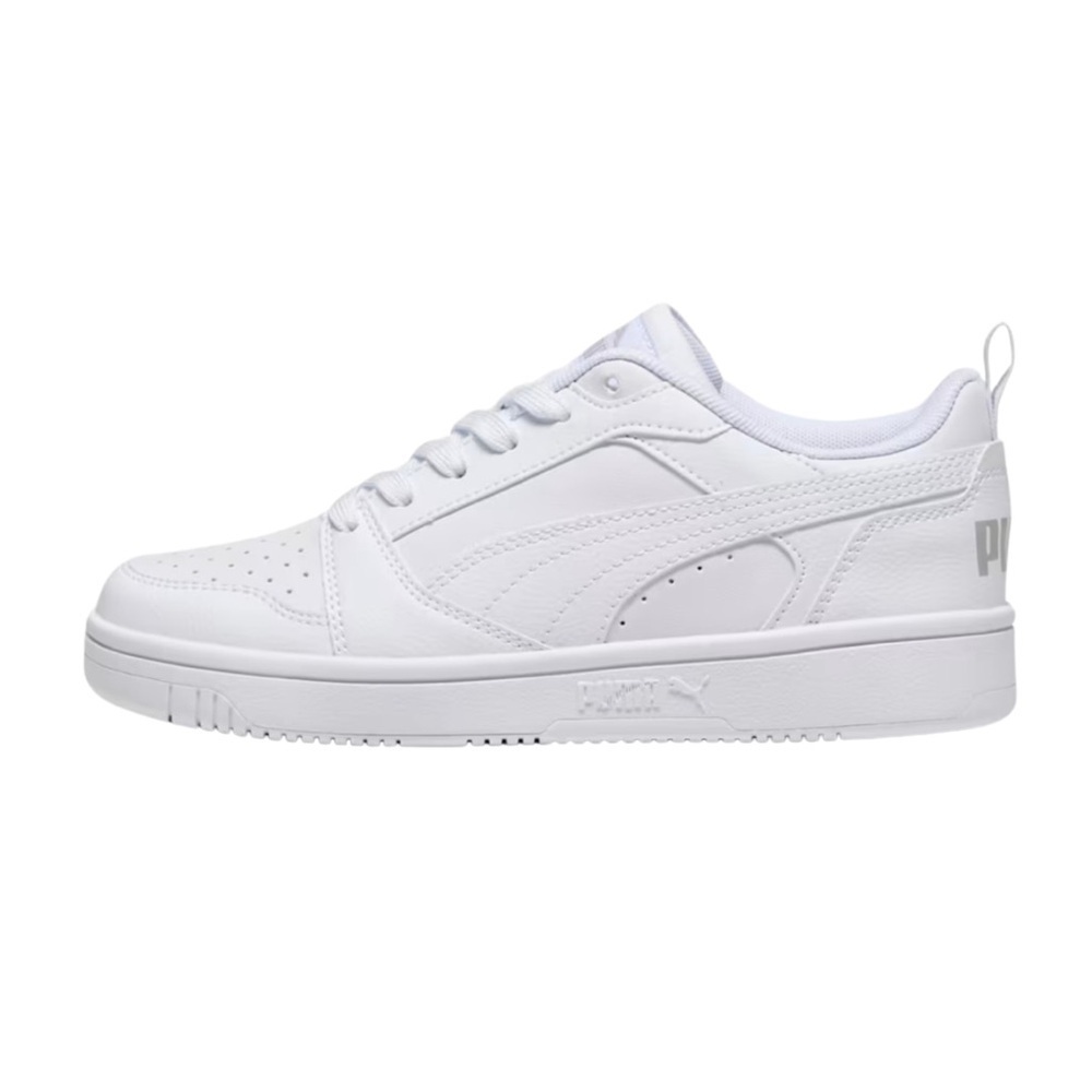 Puma Rebound V6 Sneakers SZ 13C White Lace Up Cheerleading Activewear EUC